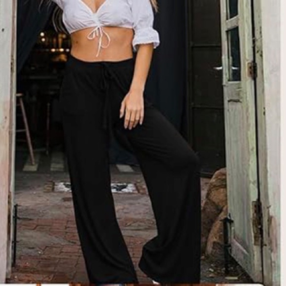 ❌SOLD❌Women's Wide-Leg High-Waisted Casual Pants with Pockets - Picture 8 of 15